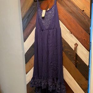 Torrid Hi/low maxi Navy NWT